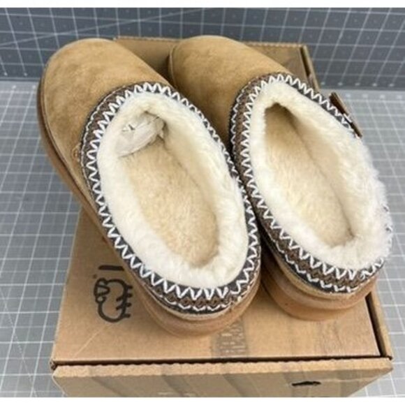 Lamo Women's Slip-on Slippers JULES Chestnut Leather Sz. 7 US 38 EU NEW~~EW2350 - Picture 5 of 15